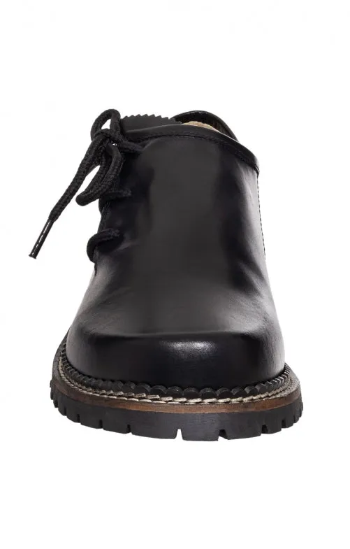 010250-0941    579 H   Spieth & Wensky Gerd Leather Haferl Shoe Black Premium Nappa leather