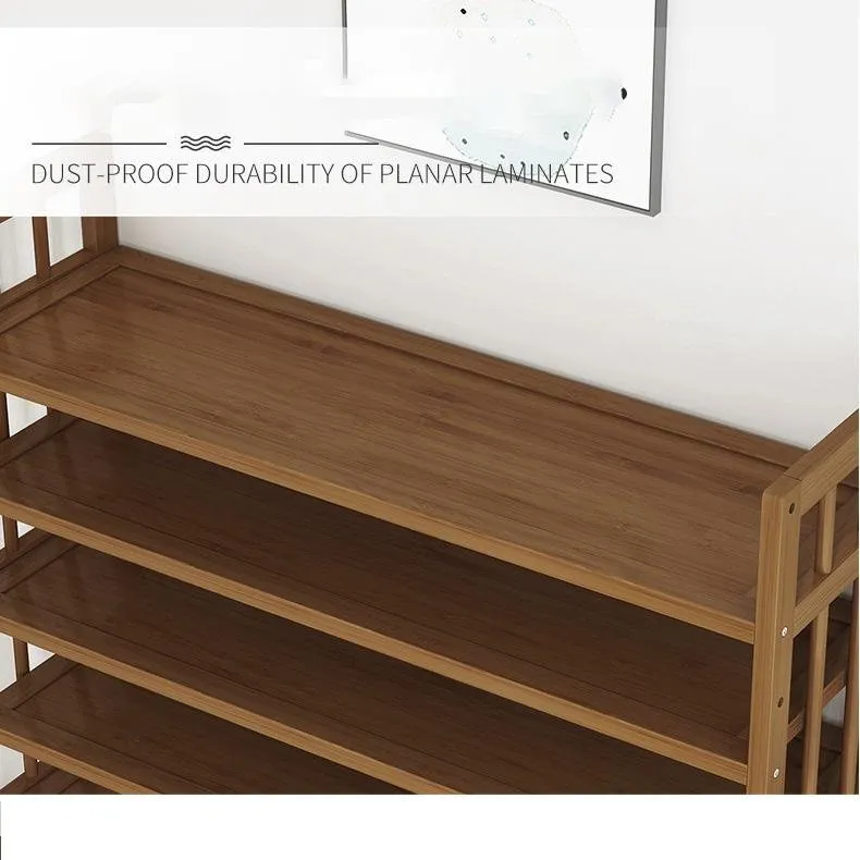 10 Tier Tower Bamboo Wooden Shoe Rack | Corner Shelf Stand | Storage Organizer
