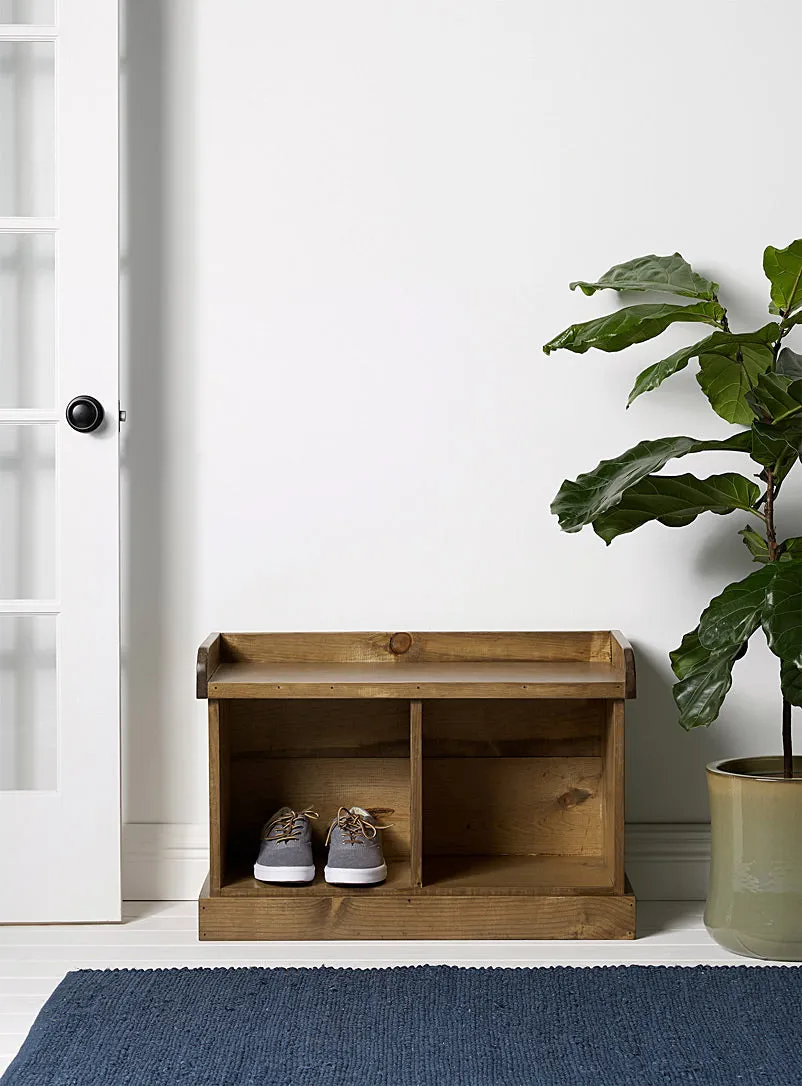 2-Cube Cubby Bench in Classic finish