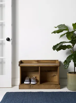 2-Cube Cubby Bench in Classic finish