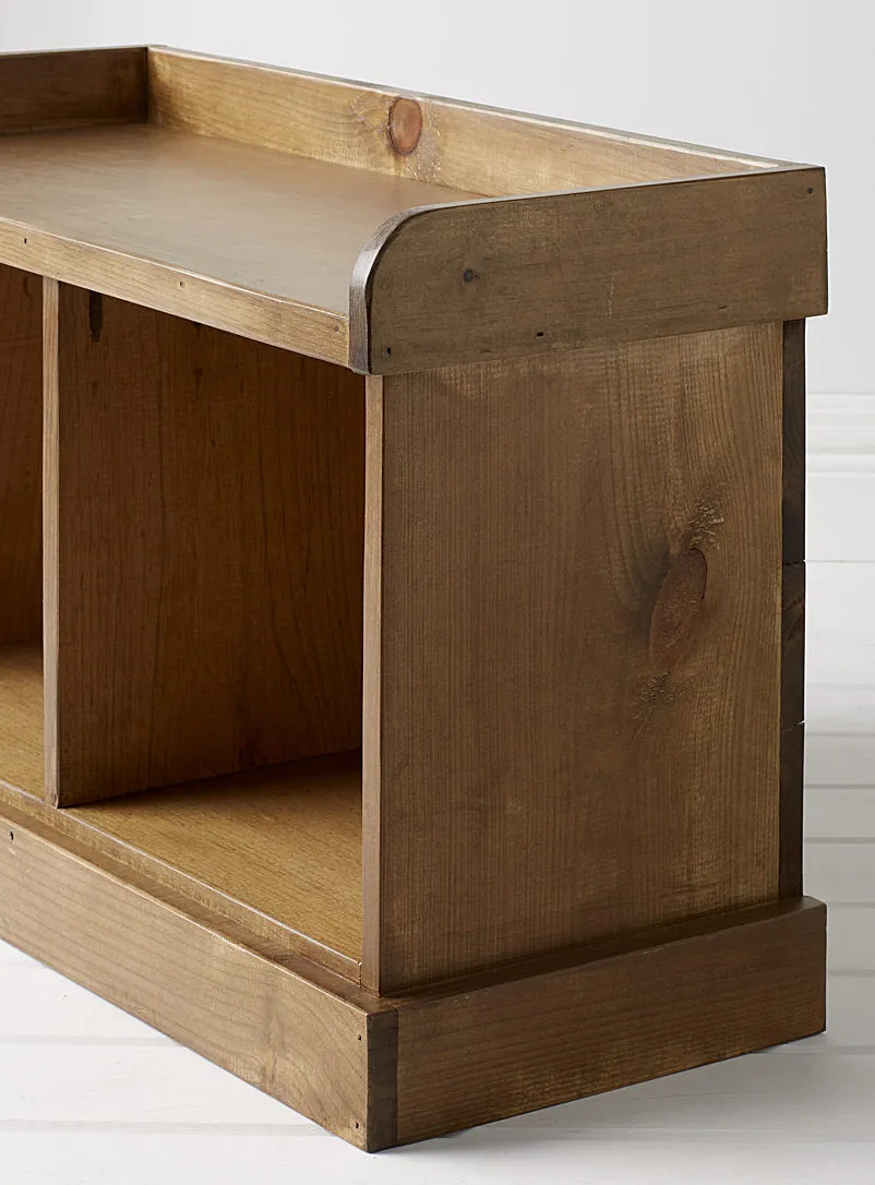 2-Cube Cubby Bench in Classic finish