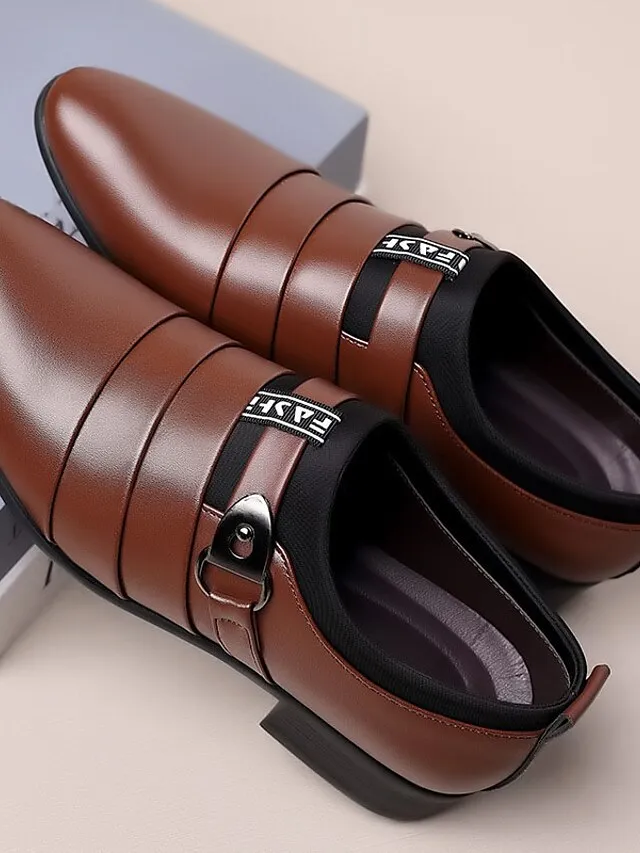 2022 New Leather Shoes Men's Business Formal Shoes Men's Shoes Large Size Pointed Toe Casual Shoes