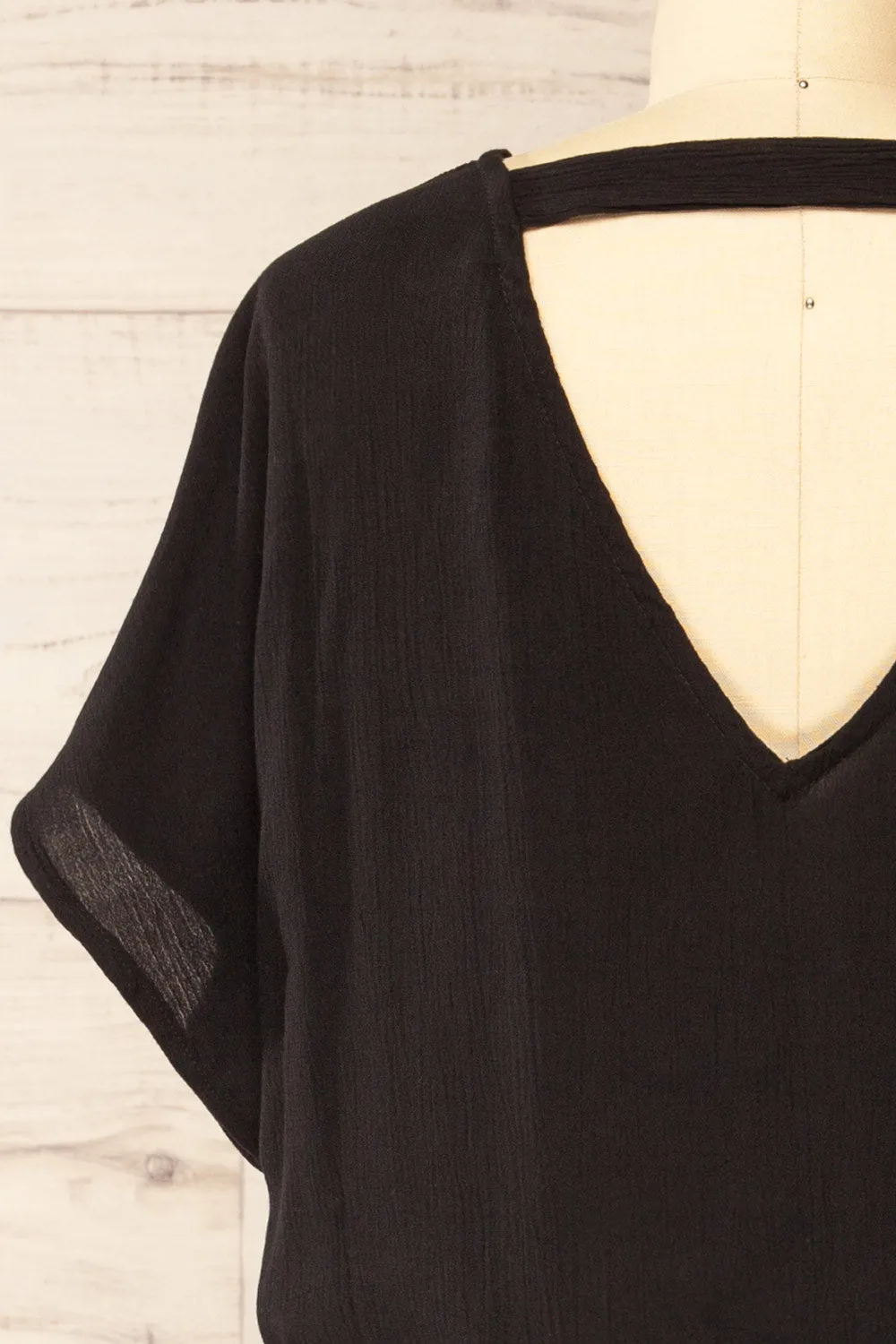 Ababa Black | Oversized Short Dress