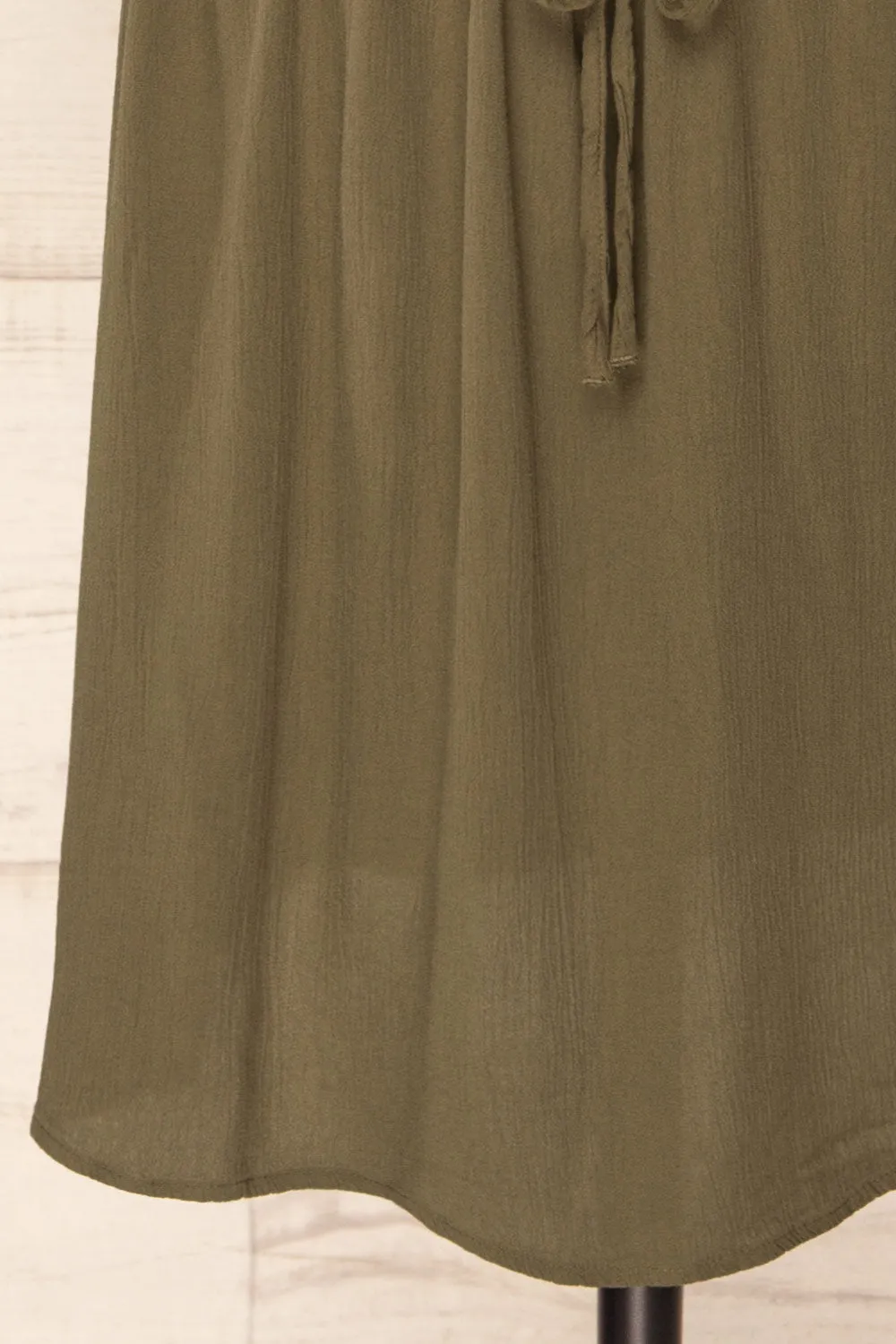 Ababa Khaki | Oversized Short Dress