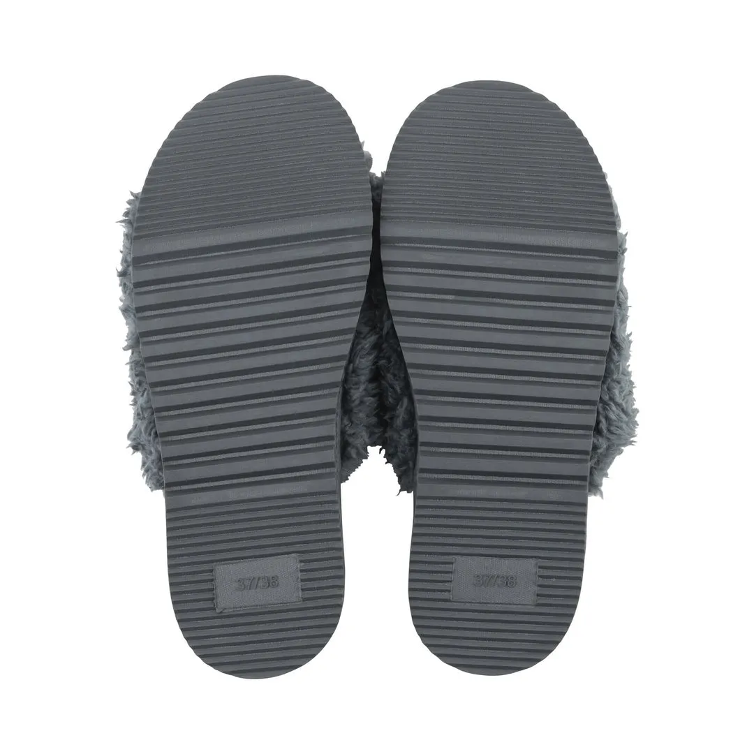 Anywhere Berber Slide Slippers | Charcoal