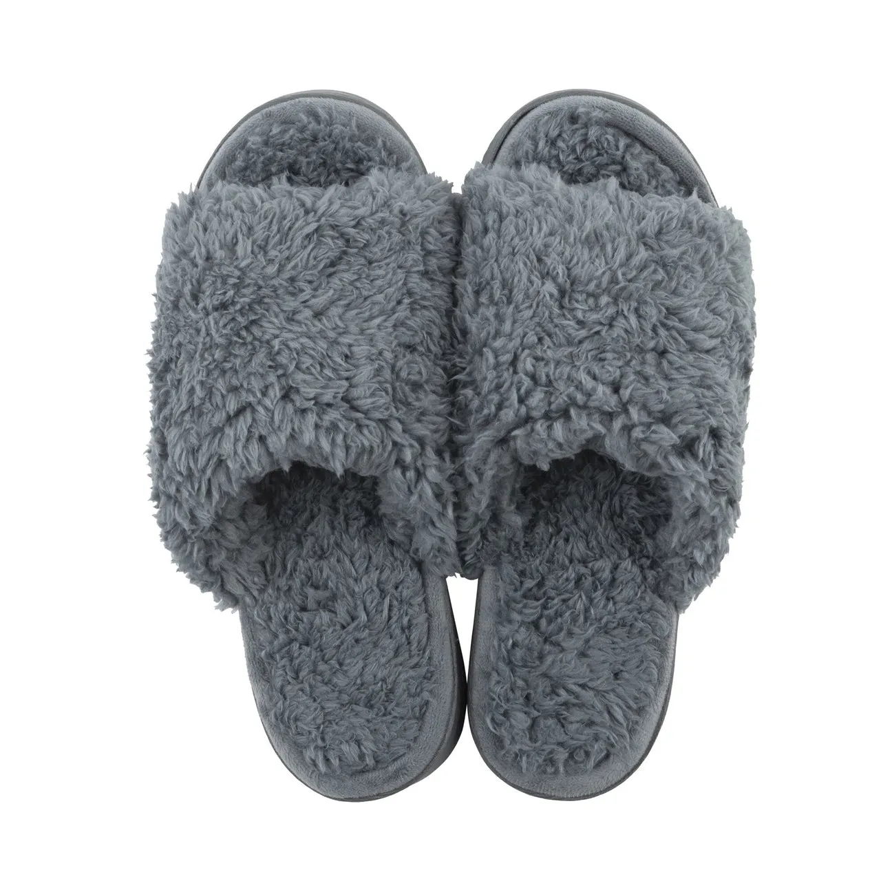 Anywhere Berber Slide Slippers | Charcoal