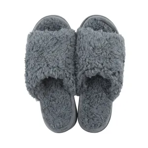 Anywhere Berber Slide Slippers | Charcoal