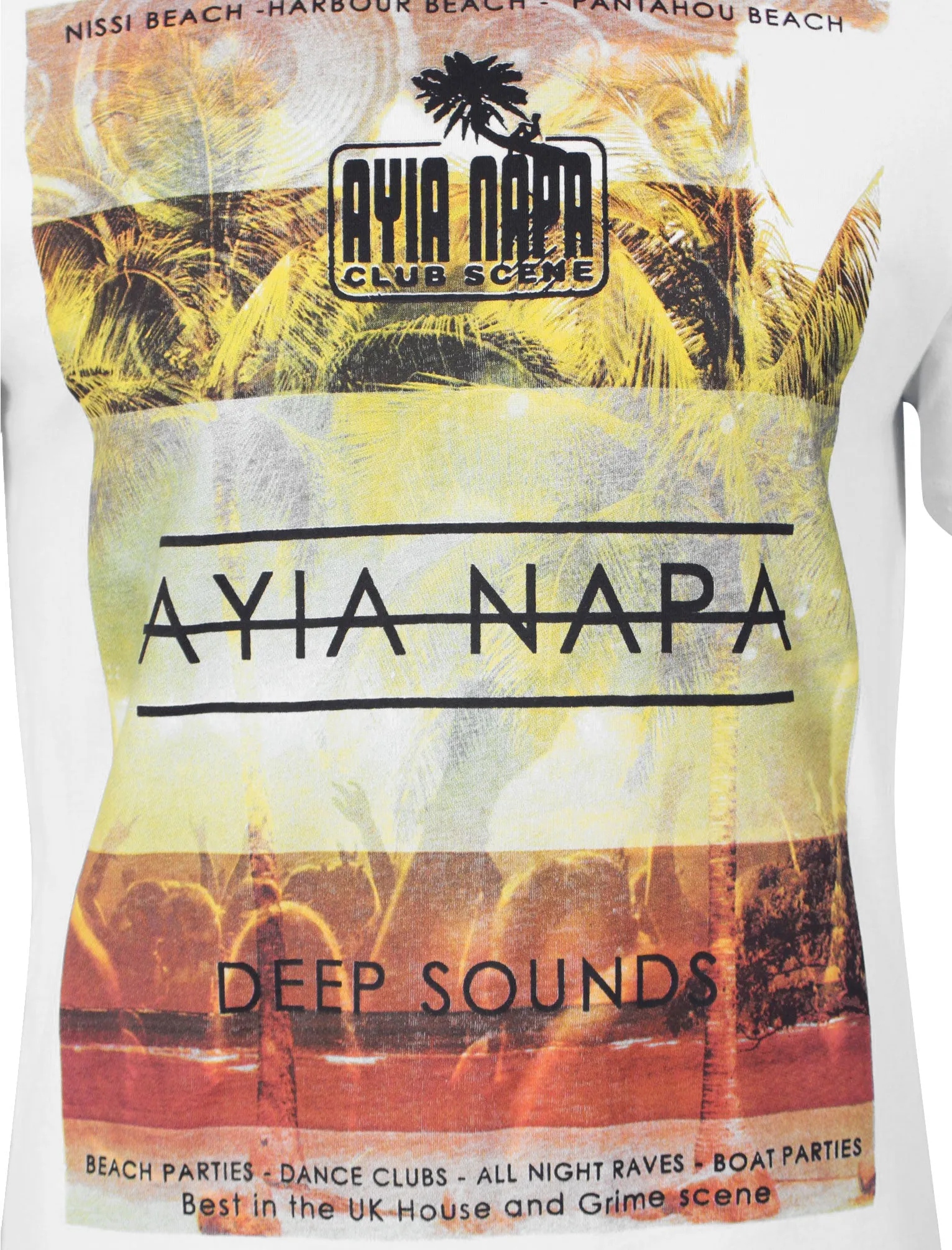 Ayia Napa T-Shirt in Optic White  - Sth Shore