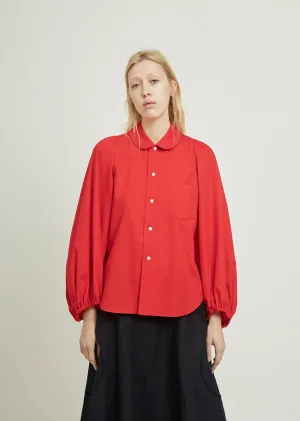 Broad Shirt With Puffy Sleeves