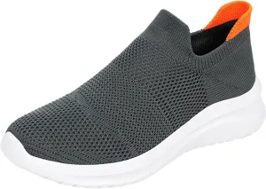 Casual Breathable Shoes for Men Versatile Slip On Sock Shoes Fashion Lightweight Labor Work Shoe Cushion Sneakers