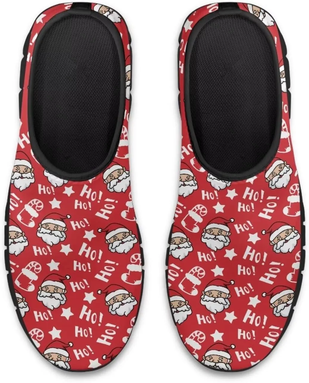 Christmas Sneakers for Women Casual Slip On Cozy Low Top Sneakers Lightweight Non-Slip Holiday Walking Shoes for Teen Girls US 5.5-11.5
