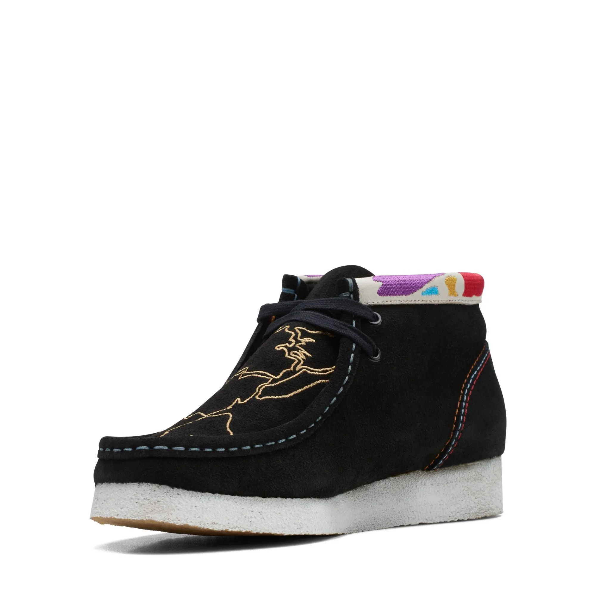 Clarks Originals Wallabee Boot Women’s Black Leather 26168582