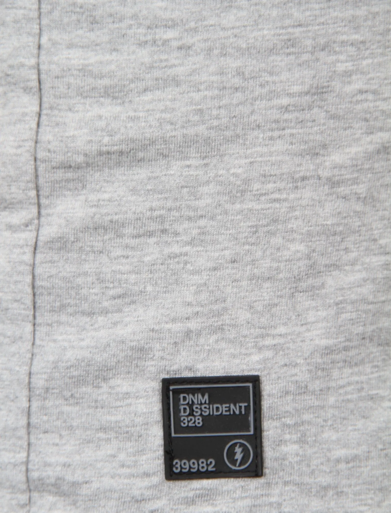 Convex Motif Cotton T-Shirt In Light Grey Marl - Dissident