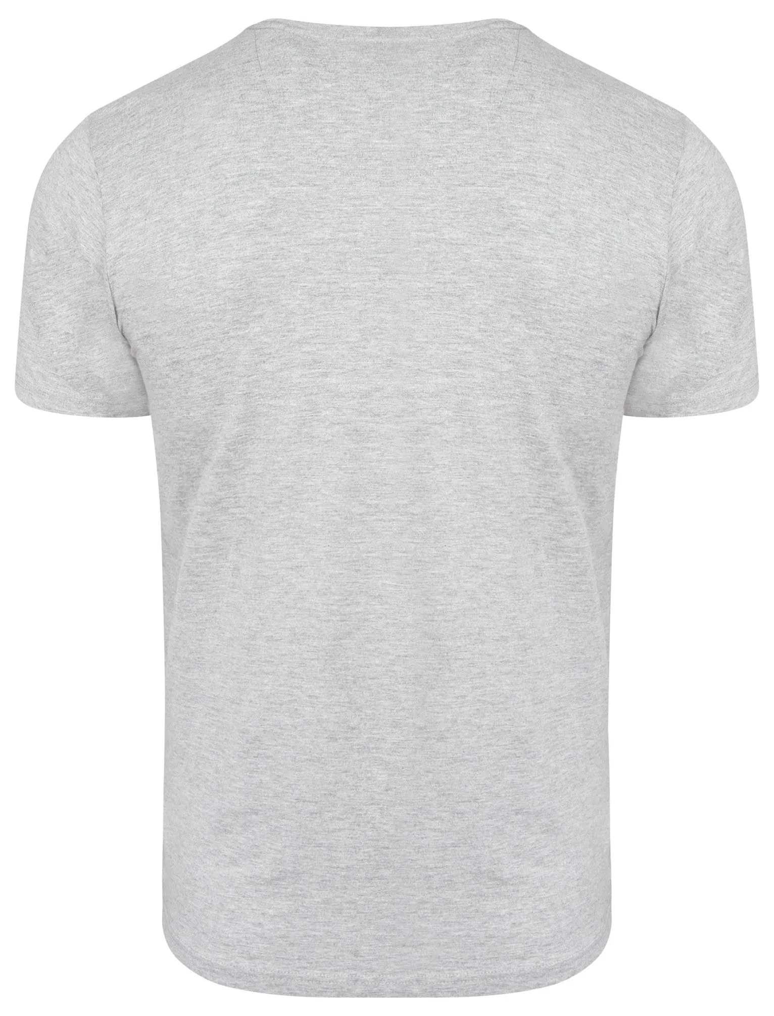 Convex Motif Cotton T-Shirt In Light Grey Marl - Dissident