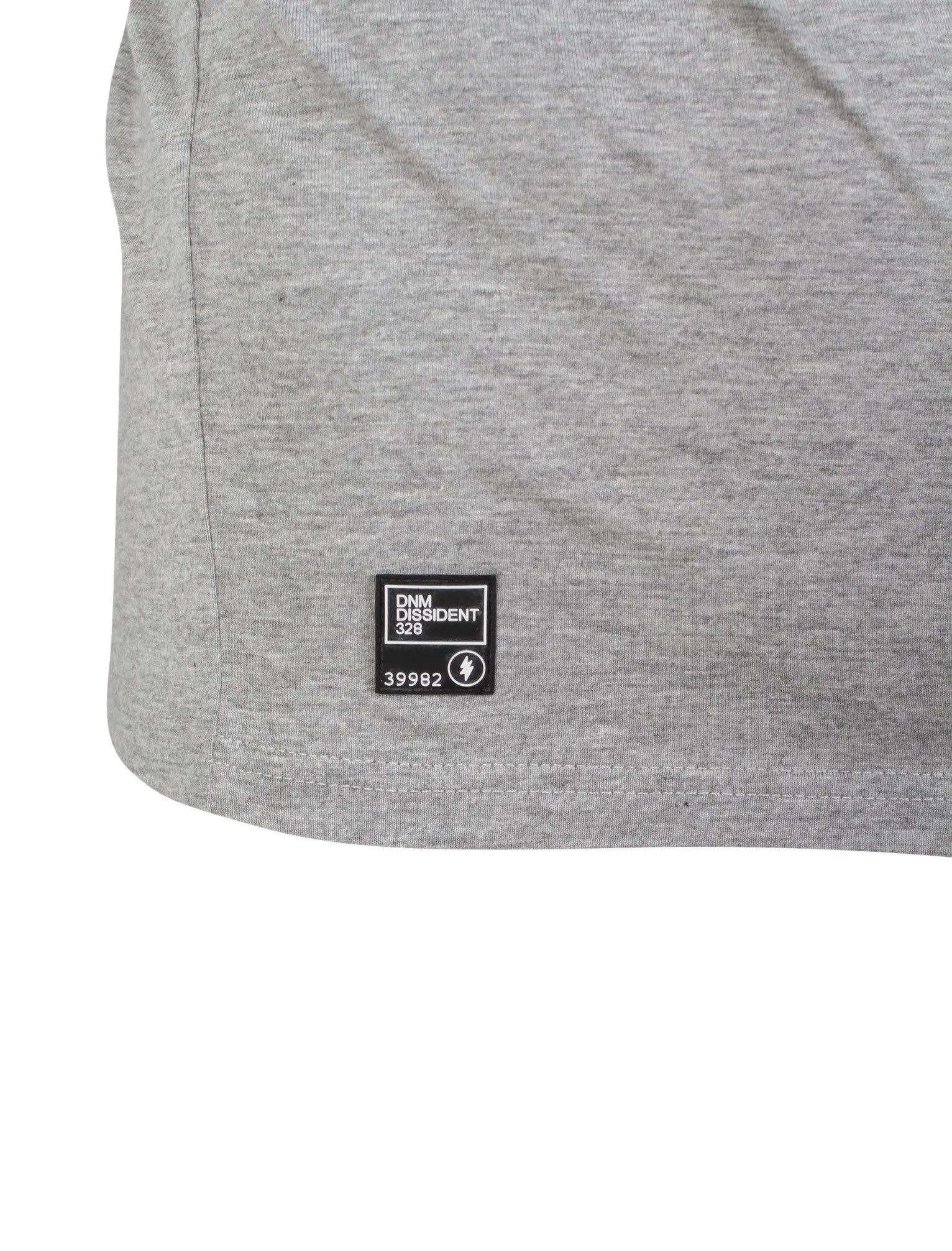 Cotton Polo Shirt in Light Grey Marl - Dissident