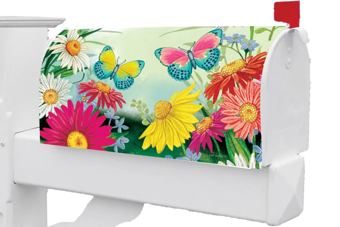 Daisy Boots Mailbox Cover