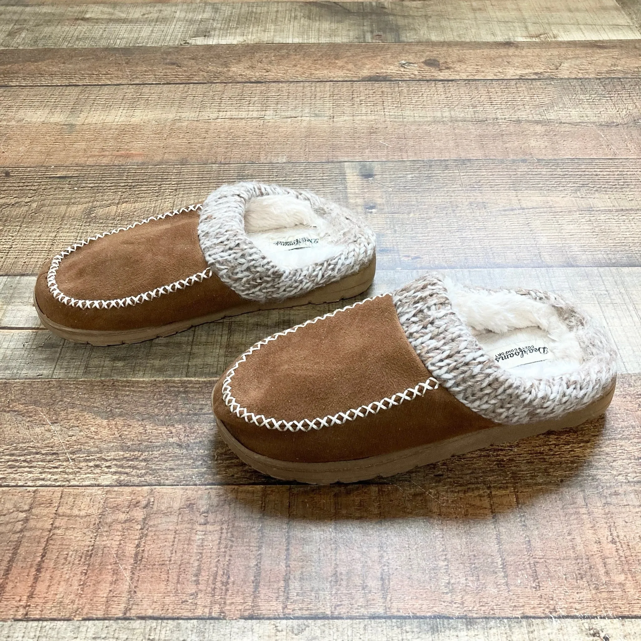 Dearfoams Cozy Comfort Slippers- Size 7/8