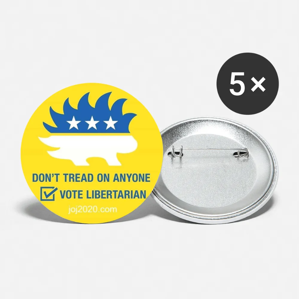 Don't Tread on Anyone Buttons large 2.2'' (5-pack)