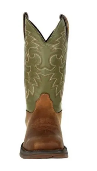 DURANGO MENS REBEL COFFEE & CACTUS PULL-ON WESTERN BOOT STYLE DB5416
