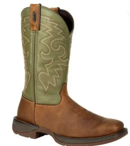 DURANGO MENS REBEL COFFEE & CACTUS PULL-ON WESTERN BOOT STYLE DB5416