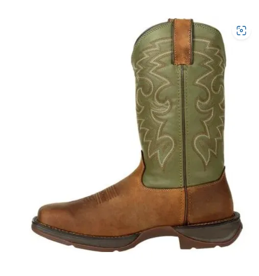 DURANGO MENS REBEL COFFEE & CACTUS PULL-ON WESTERN BOOT STYLE DB5416