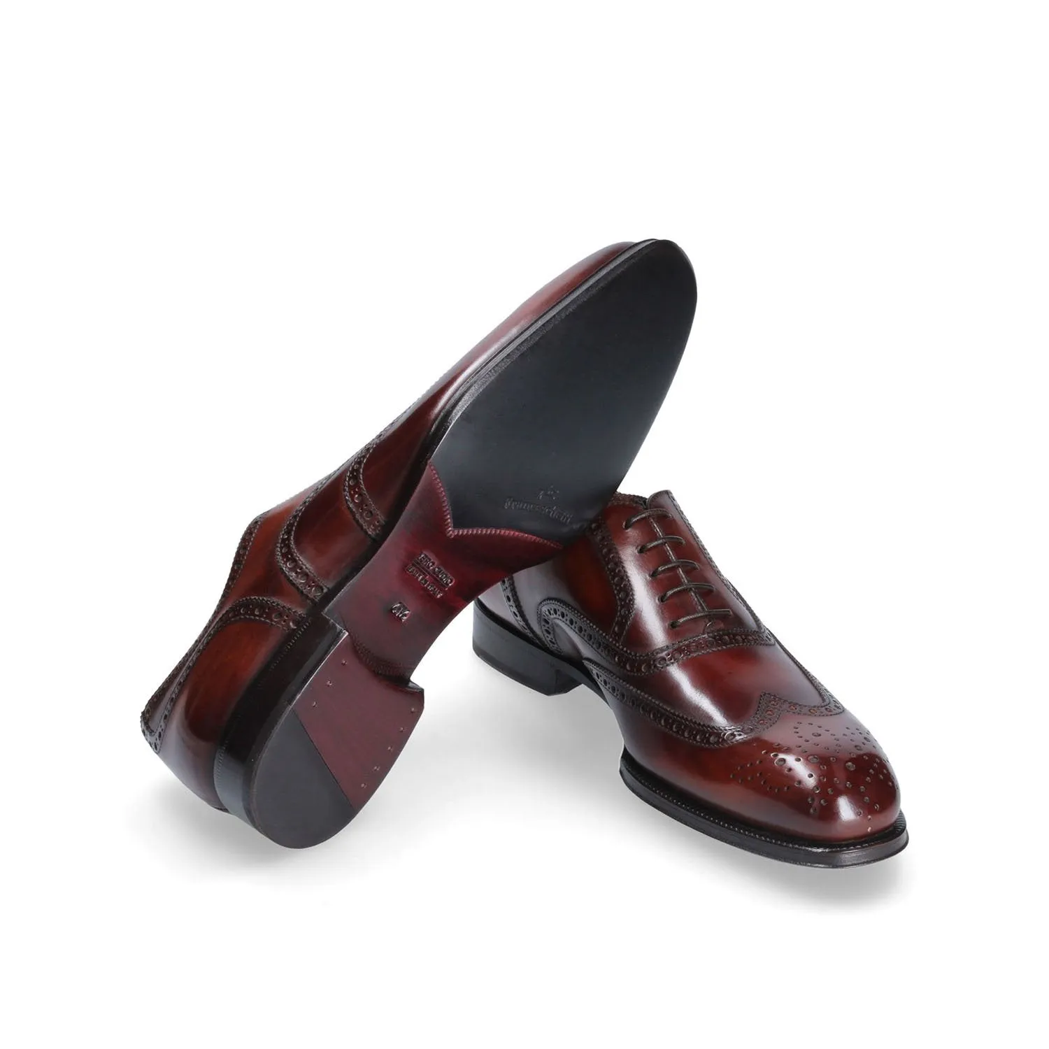 Franceschetti Nimes Men's Shoes Calf-Skin Leather Classic Wingtip Oxfords (FCCT1034)