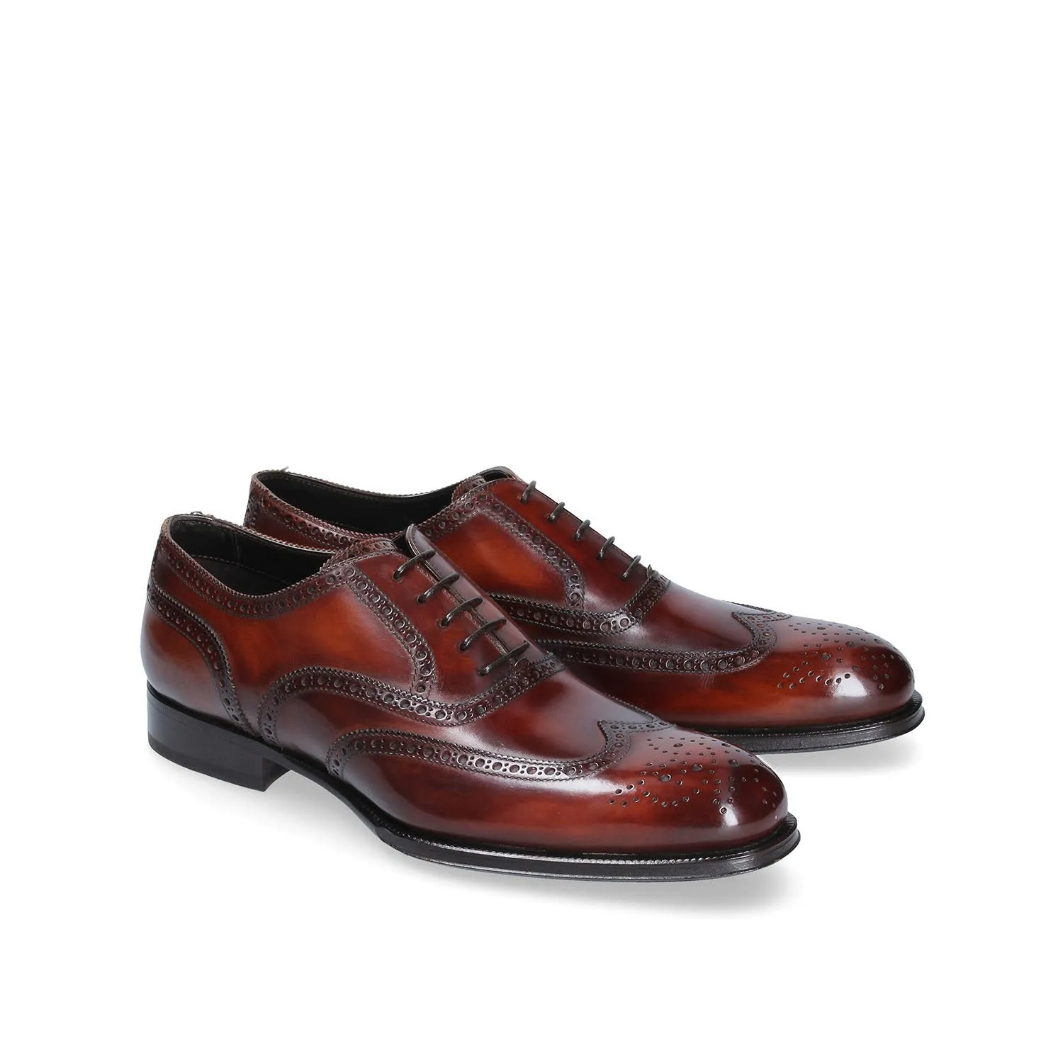 Franceschetti Nimes Men's Shoes Calf-Skin Leather Classic Wingtip Oxfords (FCCT1034)