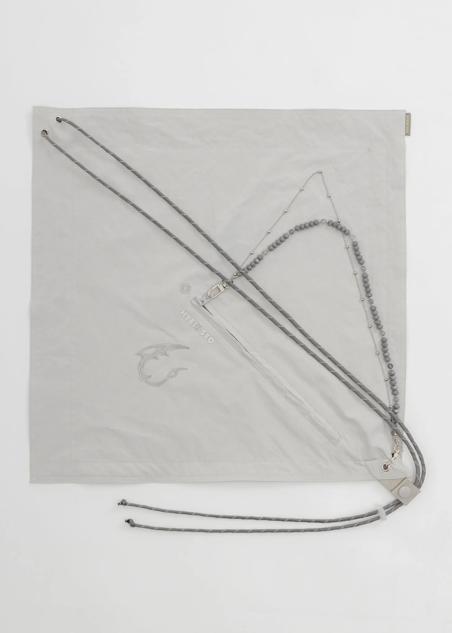 Grey Scarf Bag