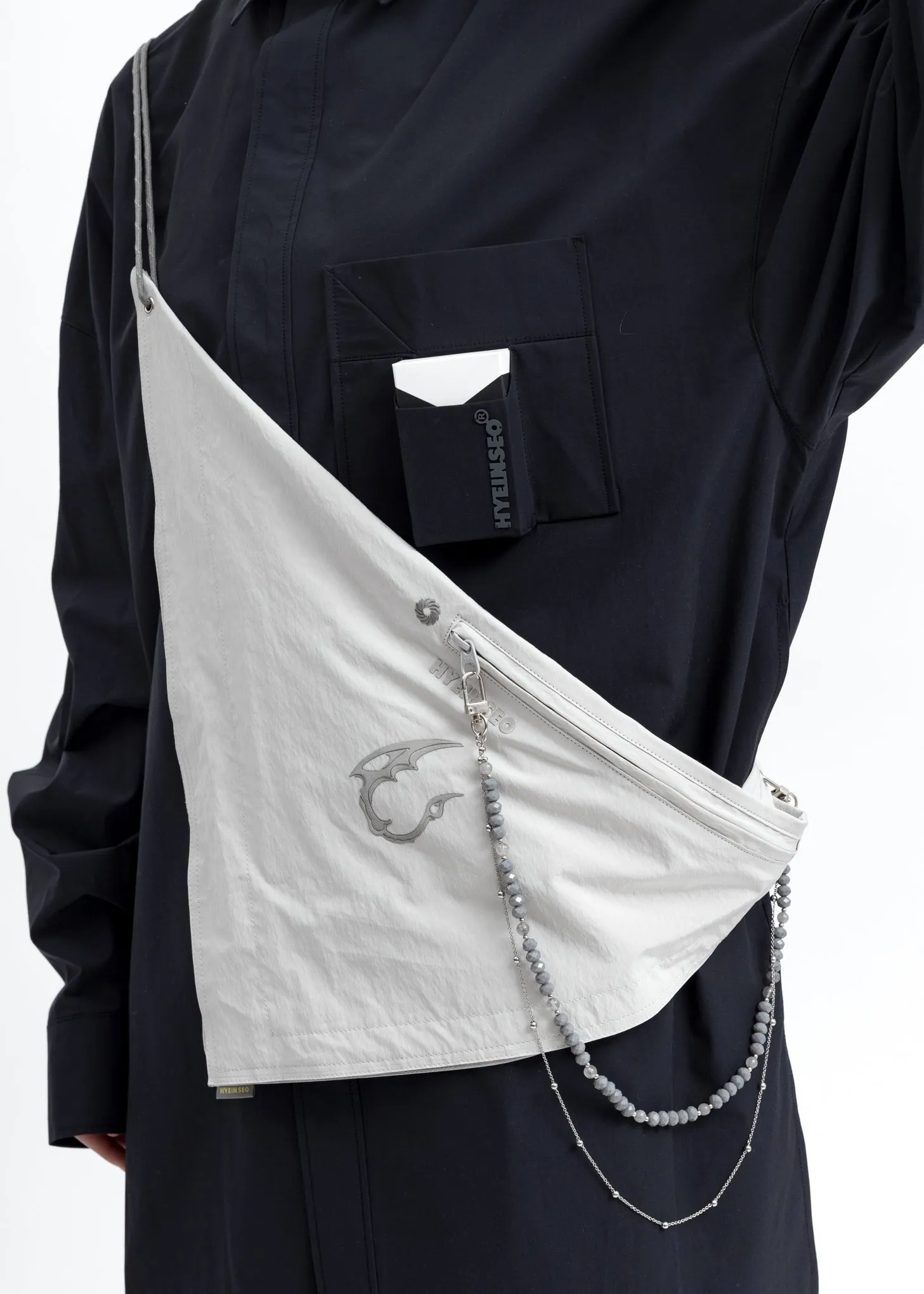 Grey Scarf Bag