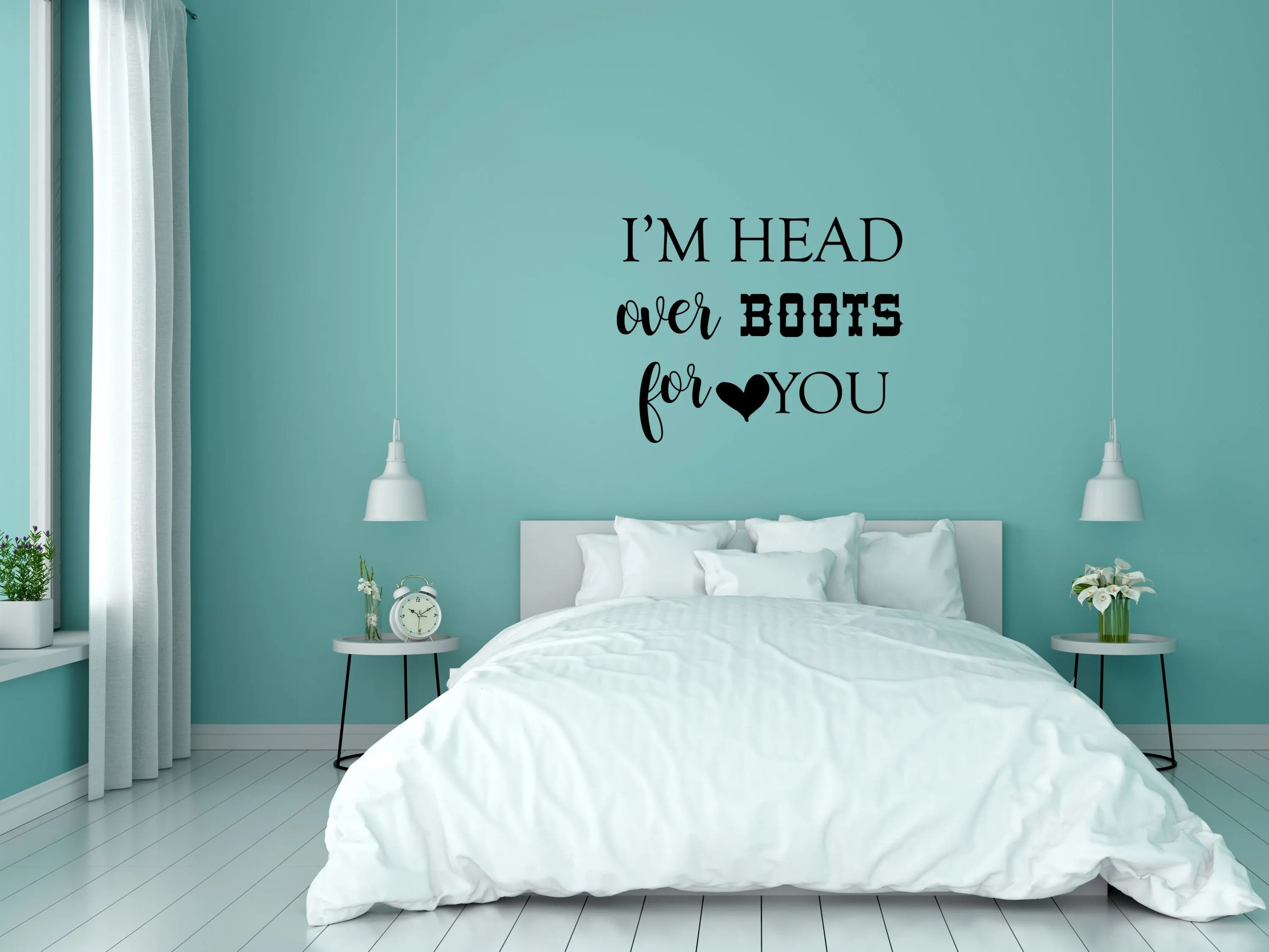Head Over Boots Wall Decal
