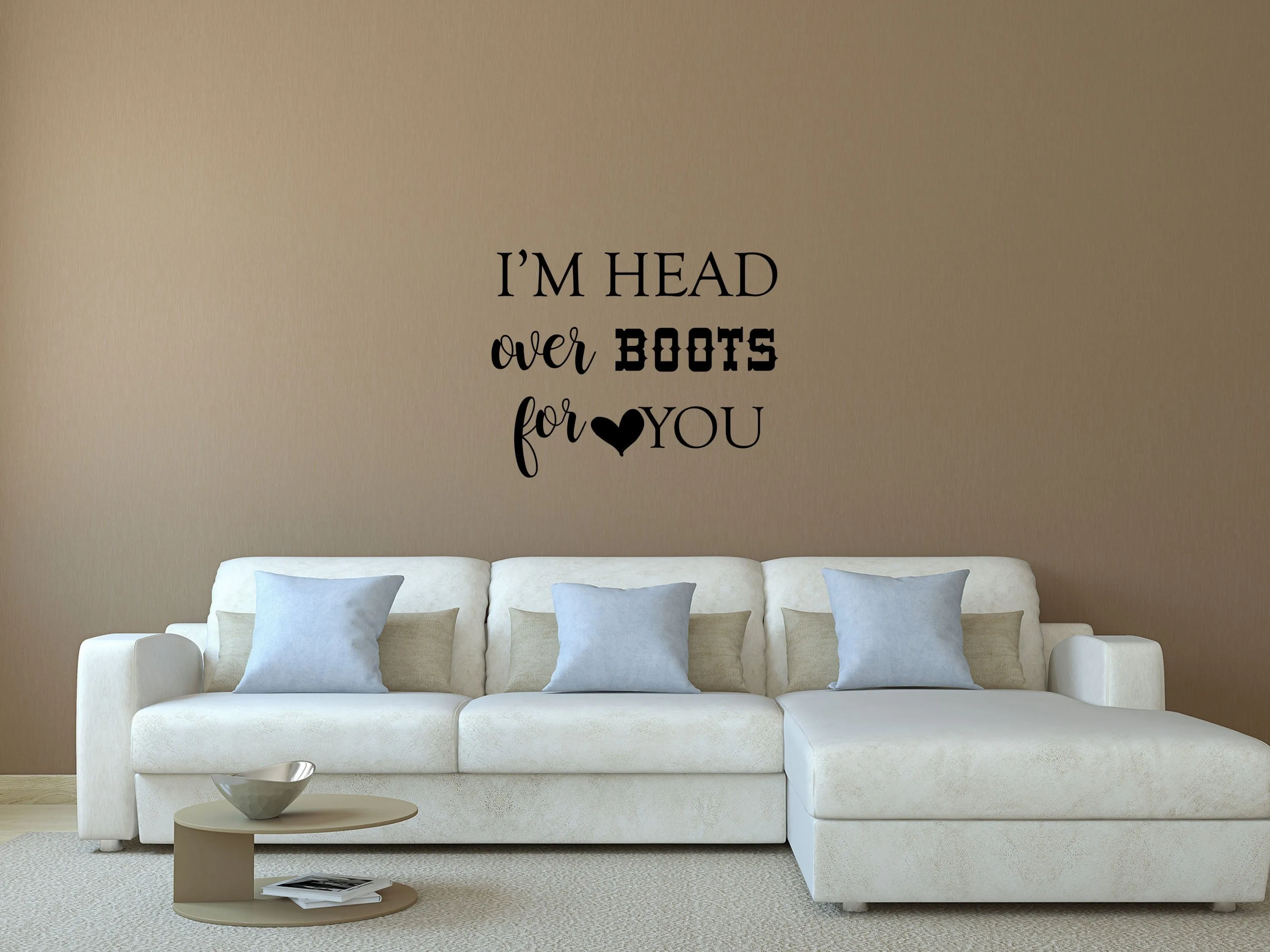 Head Over Boots Wall Decal