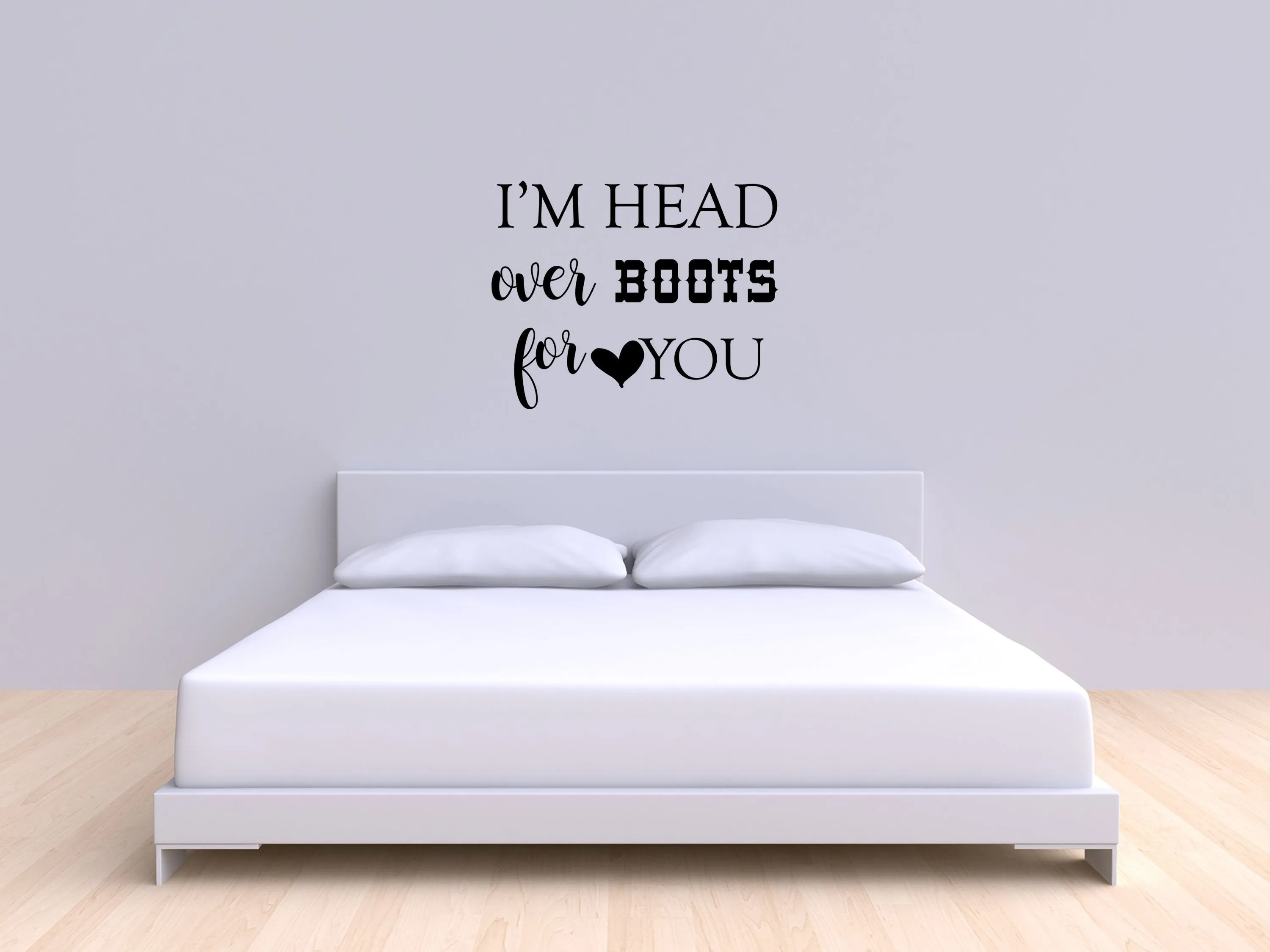 Head Over Boots Wall Decal