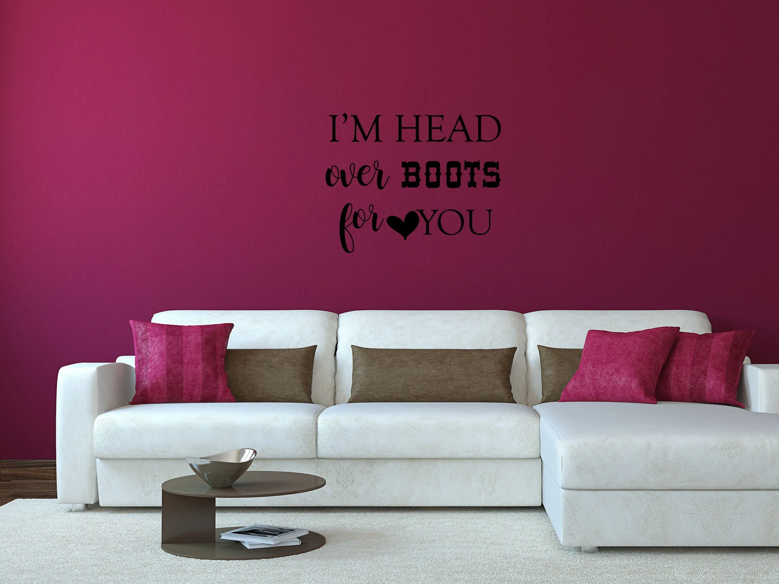 Head Over Boots Wall Decal