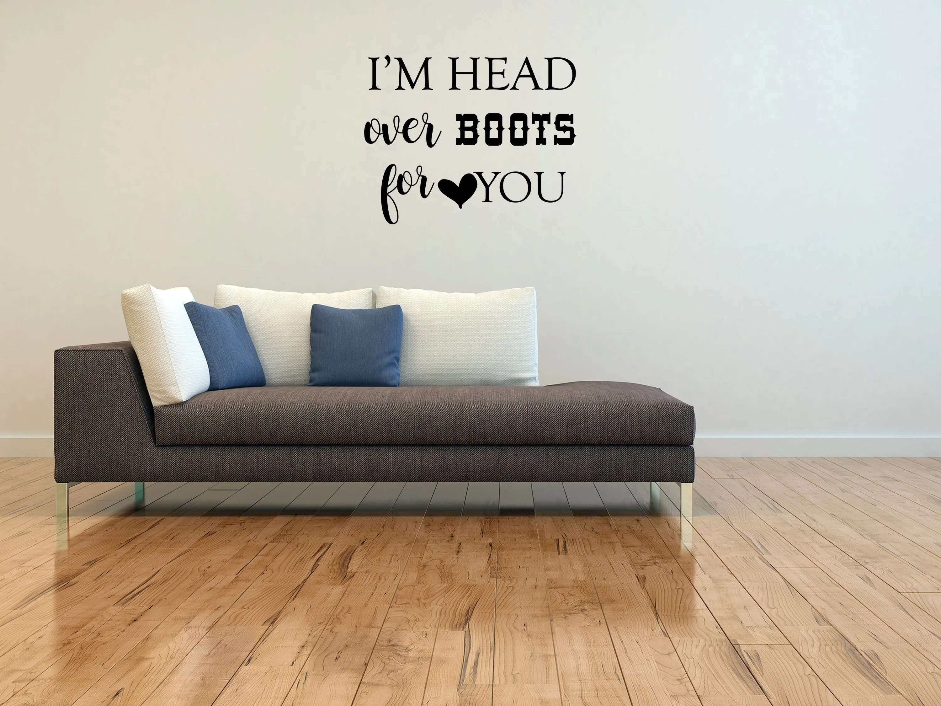 Head Over Boots Wall Decal