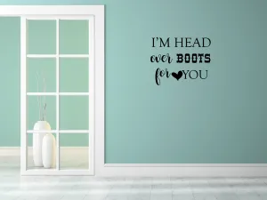 Head Over Boots Wall Decal
