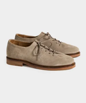 Jacques Solovire Edouard Lace-Up Dress Shoe in Beige Suede