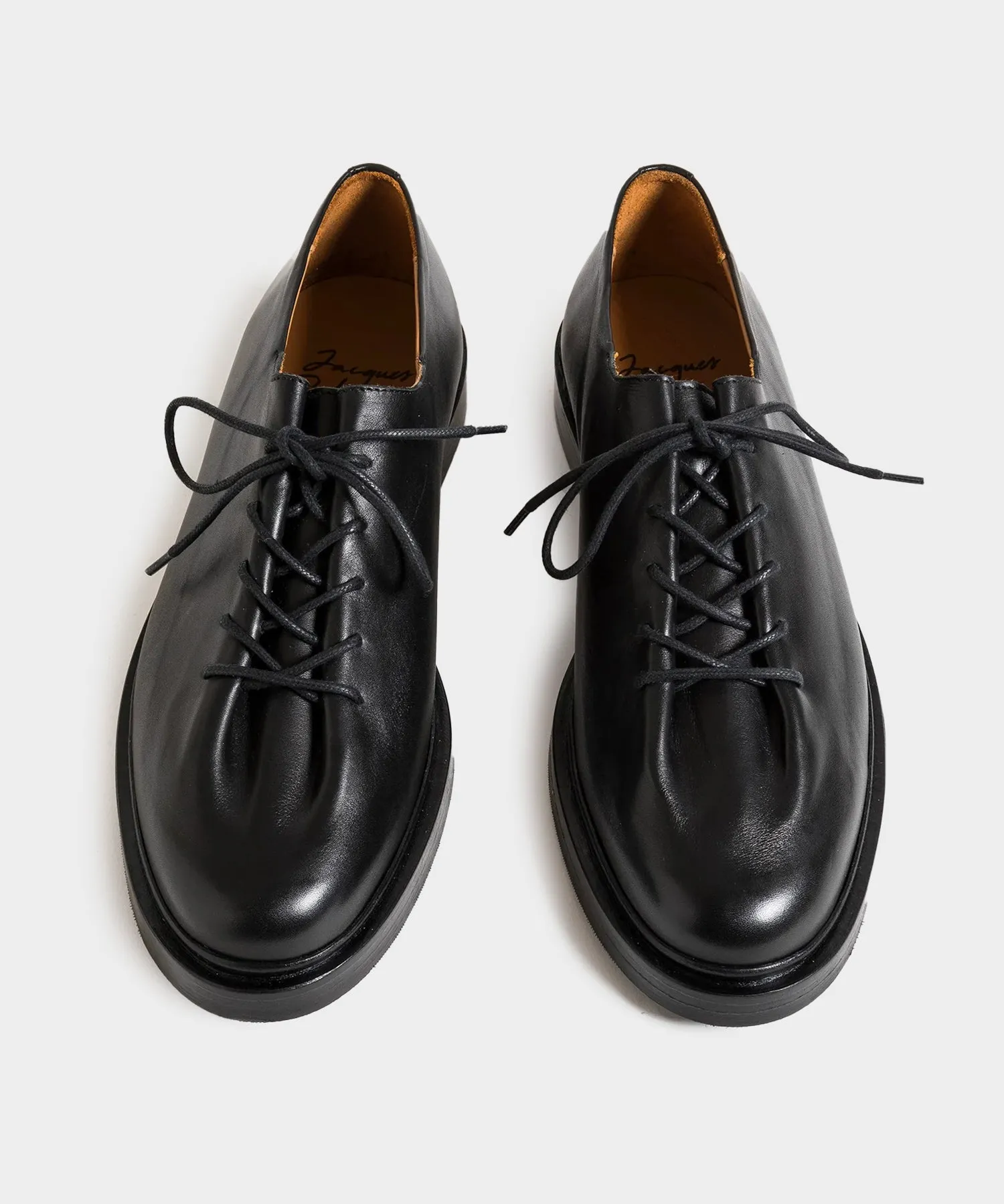 Jacques Solovire Edouard Lace-Up Dress Shoe in Black Calf
