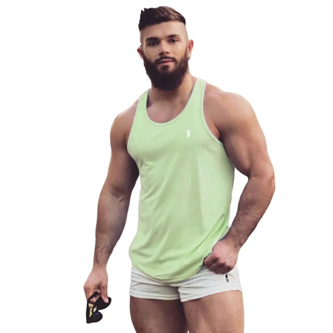 JJ Malibu Microfiber Dri-fit tank mint green