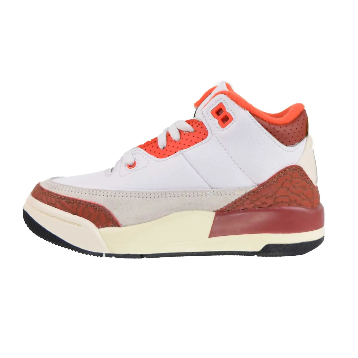 Jordan 3 Retro SE (PS) Little Kids' Shoes Summit White-Mars Stone-Orange
