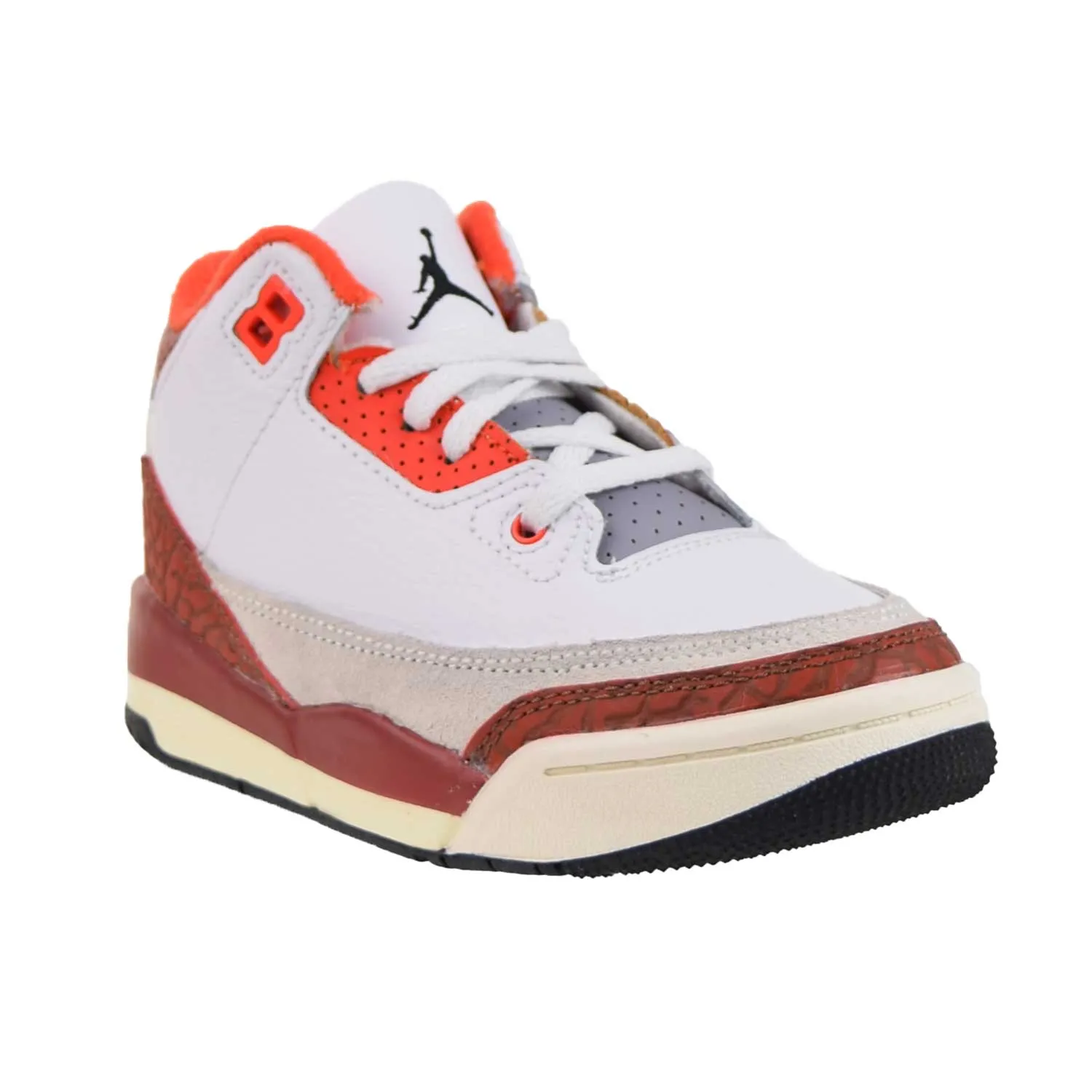 Jordan 3 Retro SE (PS) Little Kids' Shoes Summit White-Mars Stone-Orange