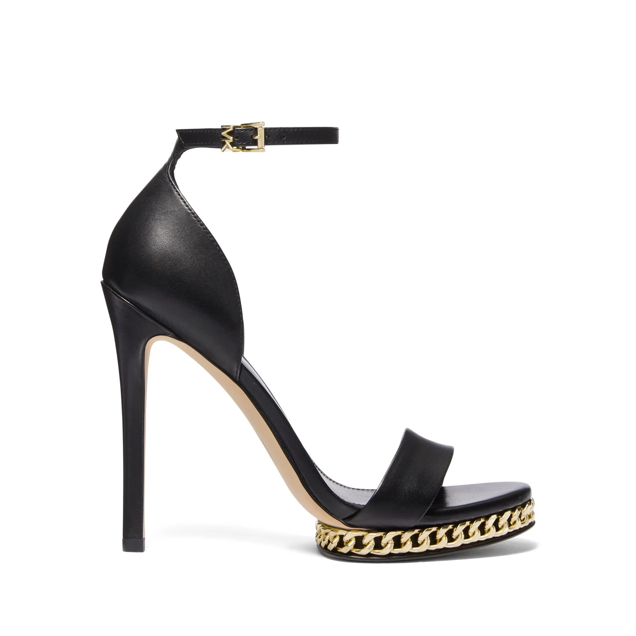 Jordyn Embellished Leather Platform Sandal