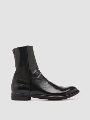 LEXIKON 135 - Black Leather Booties