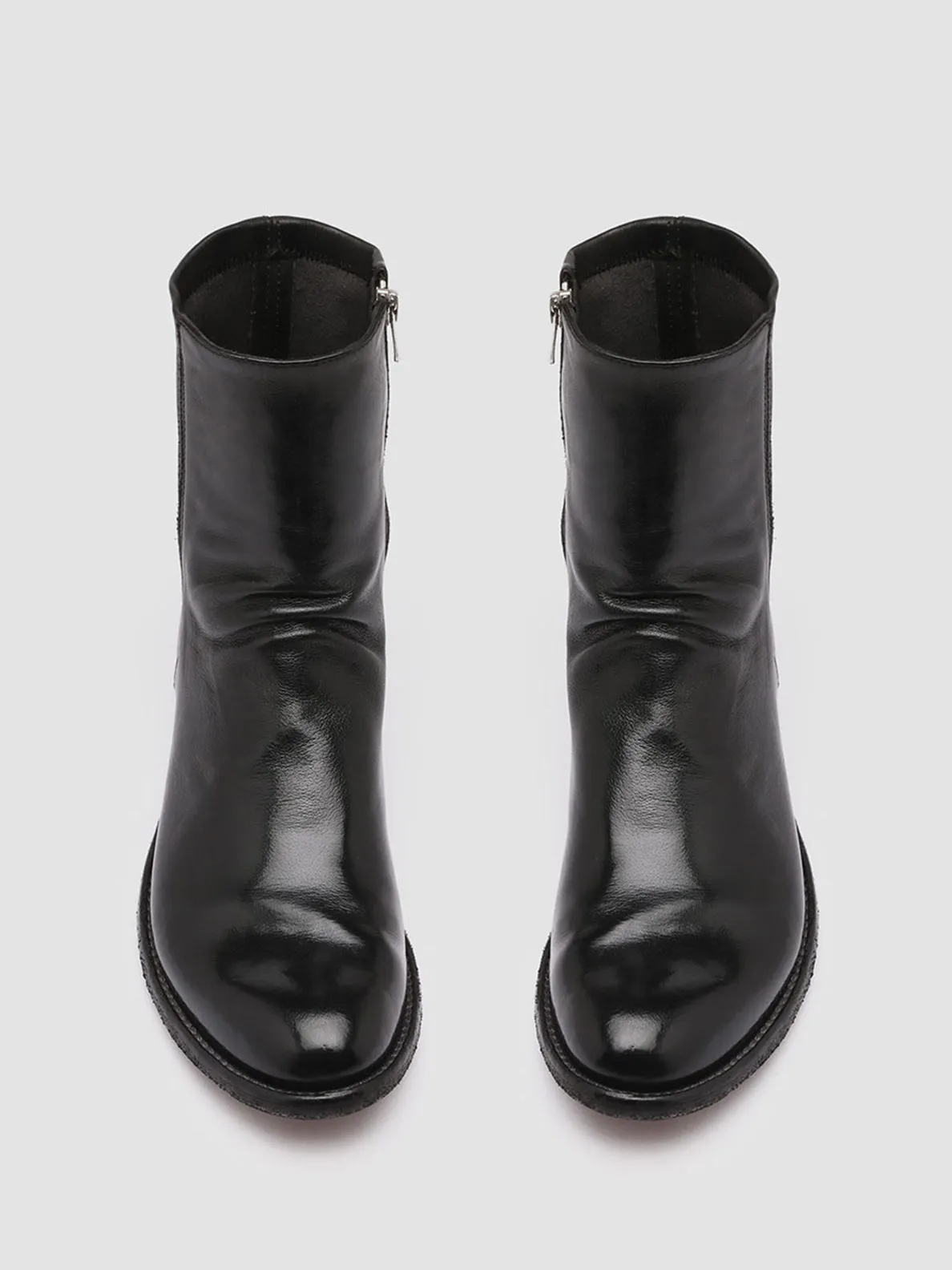 LEXIKON 135 - Black Leather Booties
