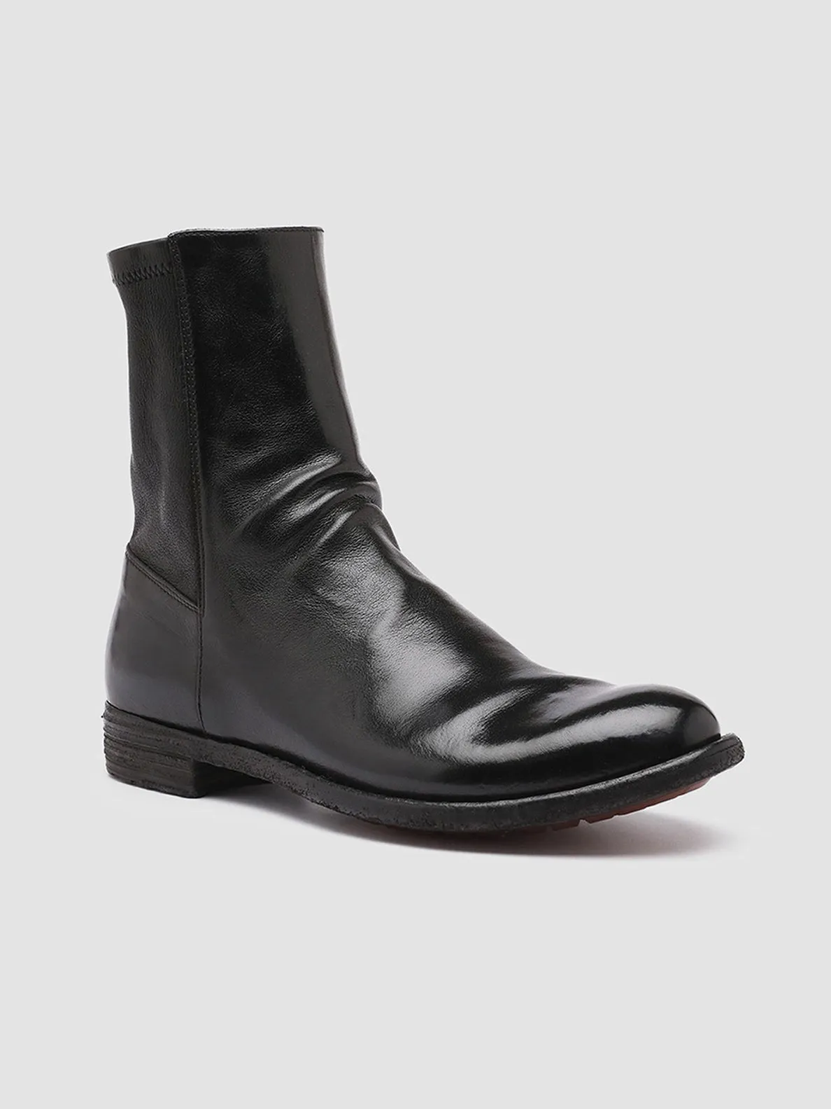 LEXIKON 135 - Black Leather Booties