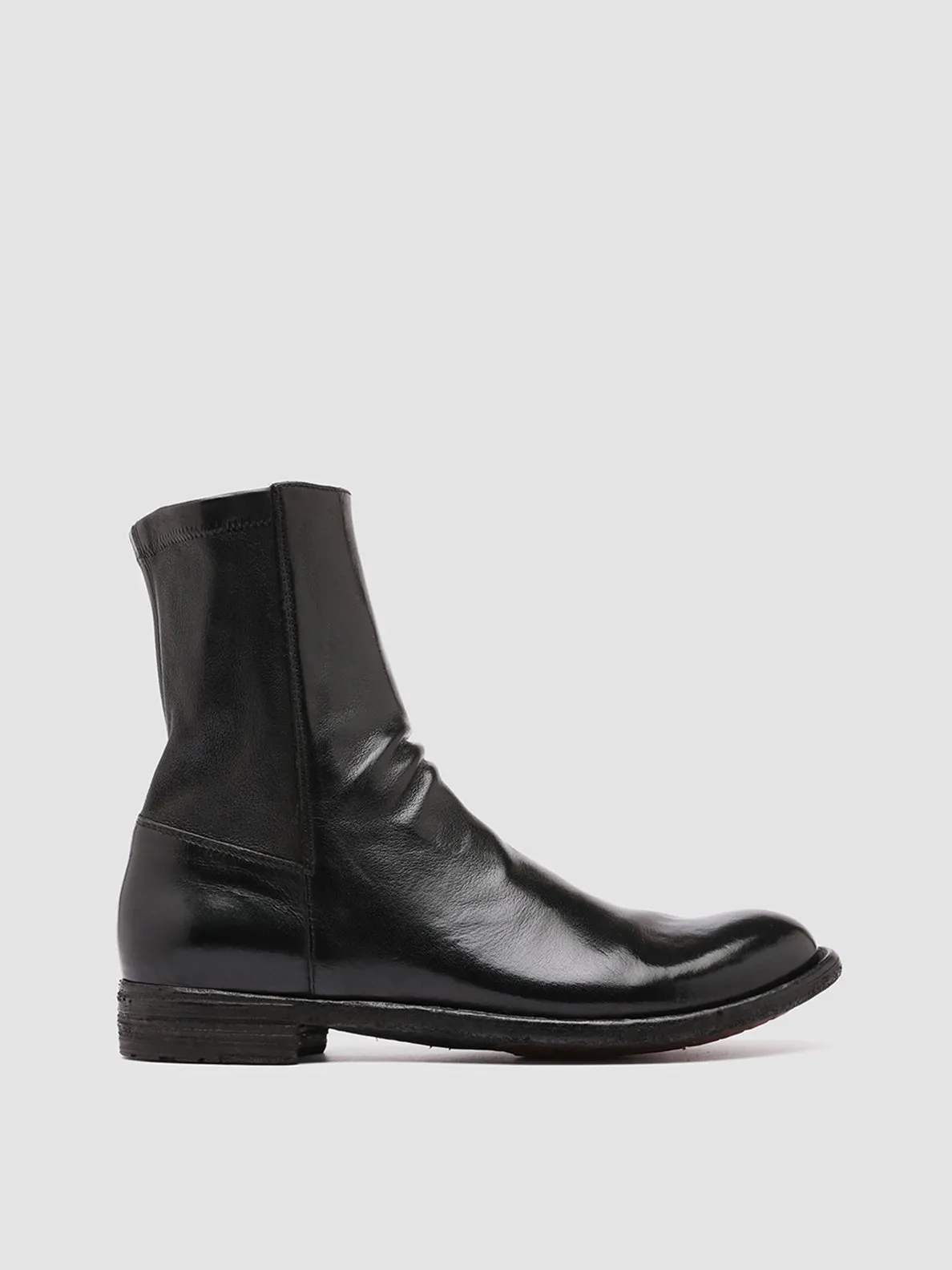 LEXIKON 135 - Black Leather Booties