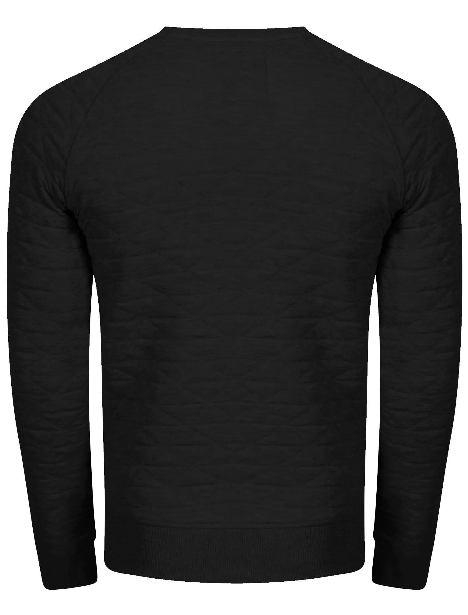 Mens Nicholas Triangle Quilt Sweatshirt in Black