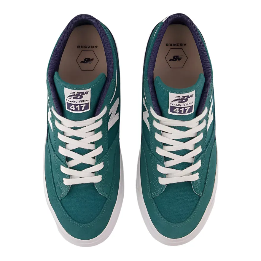 New Balance Numeric Franky Villani 417 Vintage Teal White Shoes