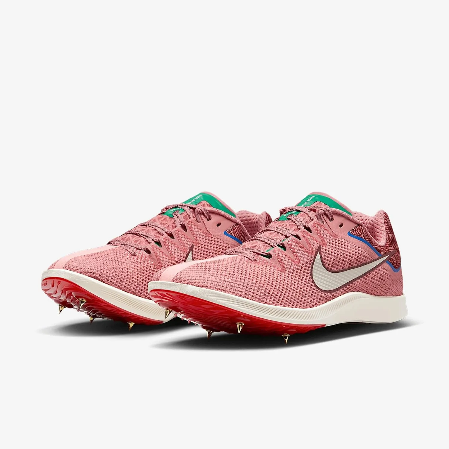 Nike Rival Distance Track & Field Distance Spikes (HQ3493-600, Red Stardust/Malachite/University Red/Pale Ivory)
