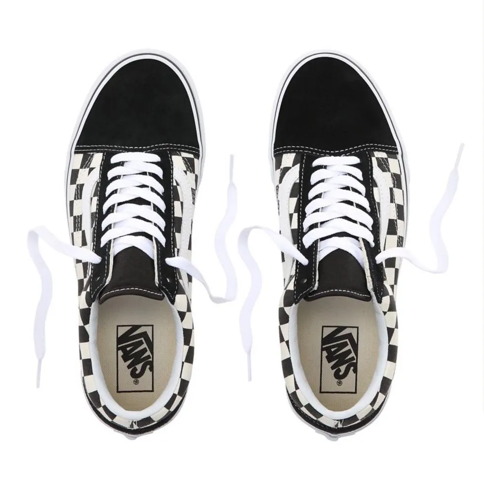 Old Skool - (Primary Check) White-Black