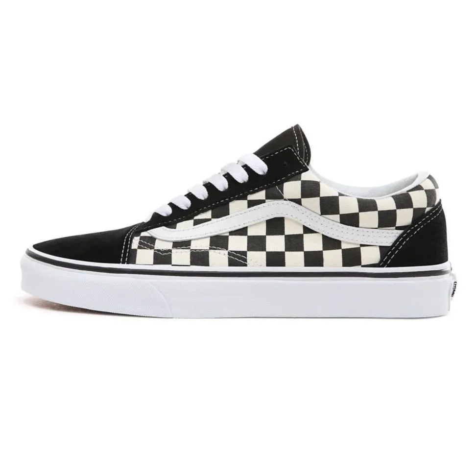 Old Skool - (Primary Check) White-Black